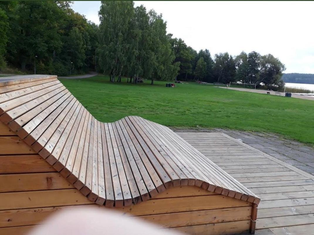 Close To The Metro And The Beach!!! With A View Of The Scandinavian Forest 斯德哥尔摩 外观 照片